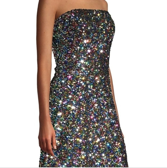 Shoshanna Coralie Sequin Dress Size 6 - Picture 1 of 7